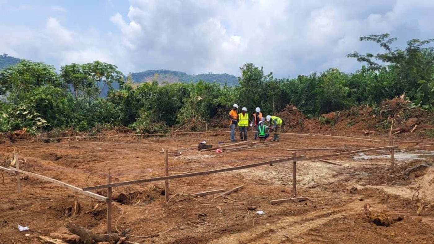 Piggery structure construction at Sansu for AngloGold Ashanti Mine